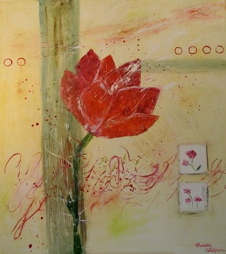Rote Blüte